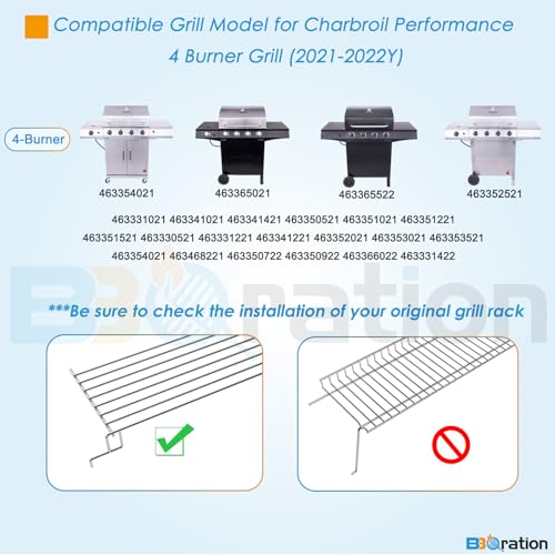 Image of G428-0002-W1 Warming Rack Grill Parts for Charbroil Performance 4 Burner