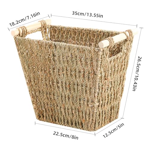 Boite tressée en corde à gazon de qualité supérieure pour rangement 20L
