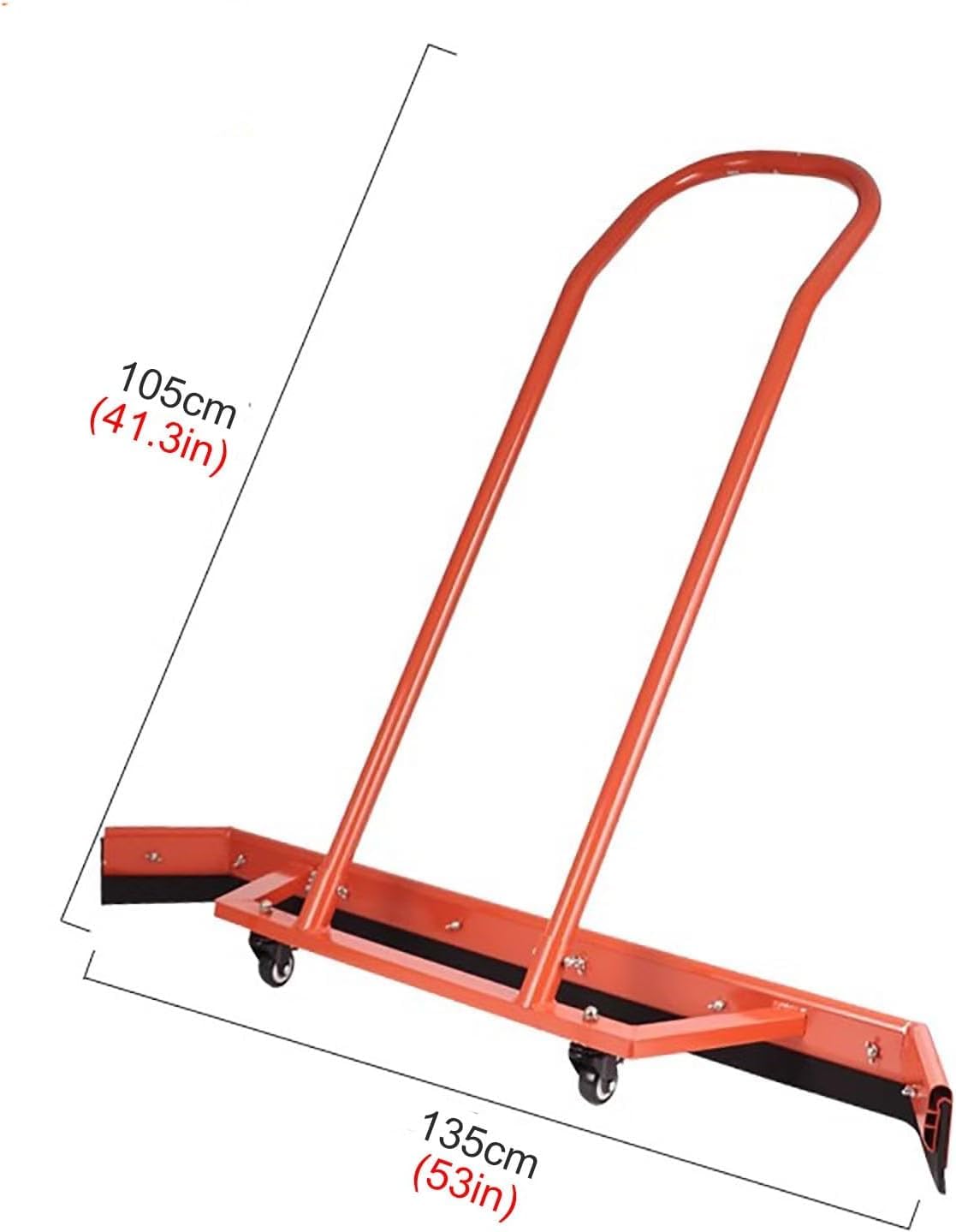Escobilla de goma resistente para eliminación de agua, rasqueta rodante con ruedas de mango para canchas de tenis, estacionamientos, canchas de baloncesto, 200 caracteres máx