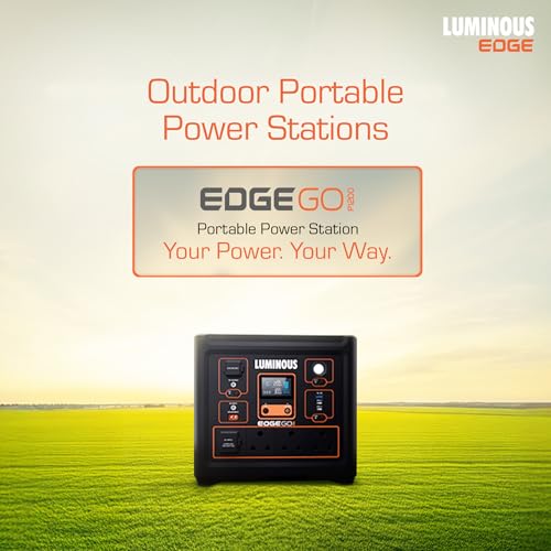 Image of Luminous Edge GO P1200 Portable Power Station | 800W Output | 864 Wh | Fast Charging | Powers Multiple Devices | for Campers, Outdoor Shoot, Travel, Outdoor Parties, & Home Back-up | 5 Year Warranty
