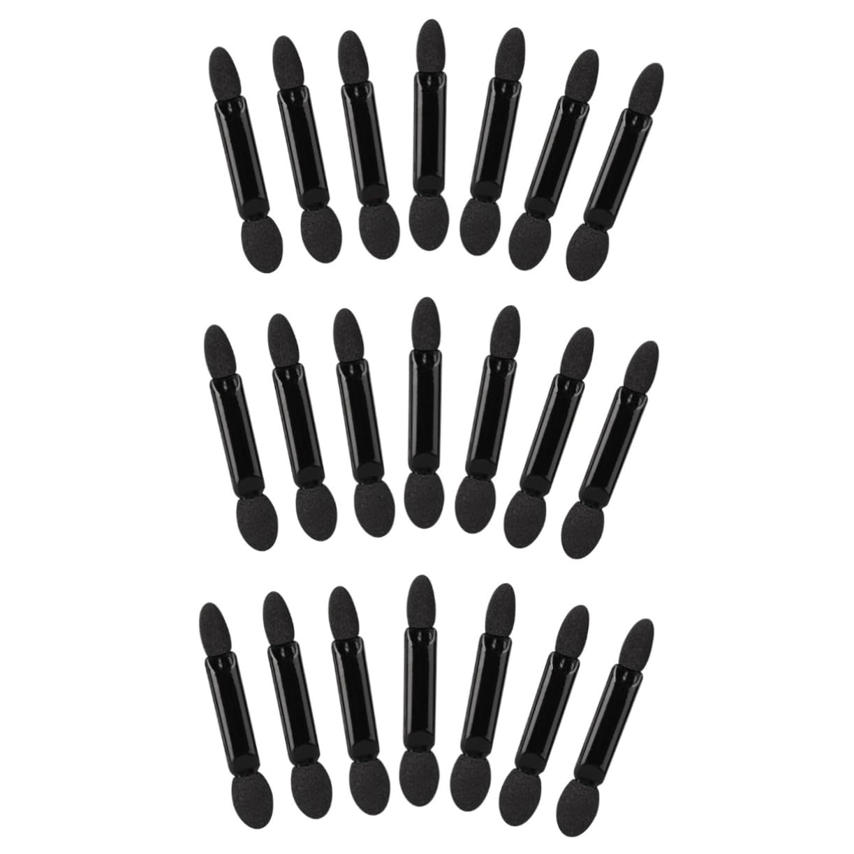 FOMIYES 3sets 2-in-1 Eye Shadow Sponge Brush Double-sided Makeup Applicators Precision Size Brush Heads Gentle on Skin for Daily Use Travel Parties Festivals 100pcs*3