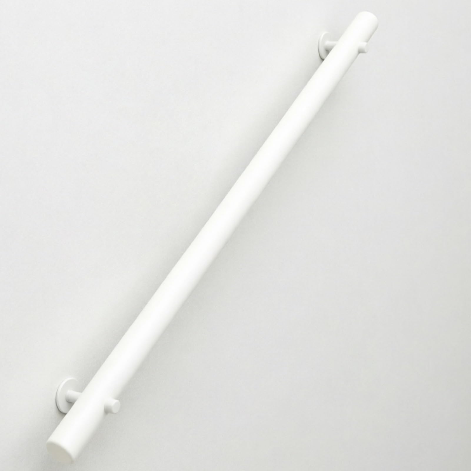 DMCHENGMA Wall Mount Handrail White Solid Wood Round Staircases Railing 1.8m/2m/2.1m/2.4m/2.5m/2.8m Hand Rails for Stairs(9ft/270cm)