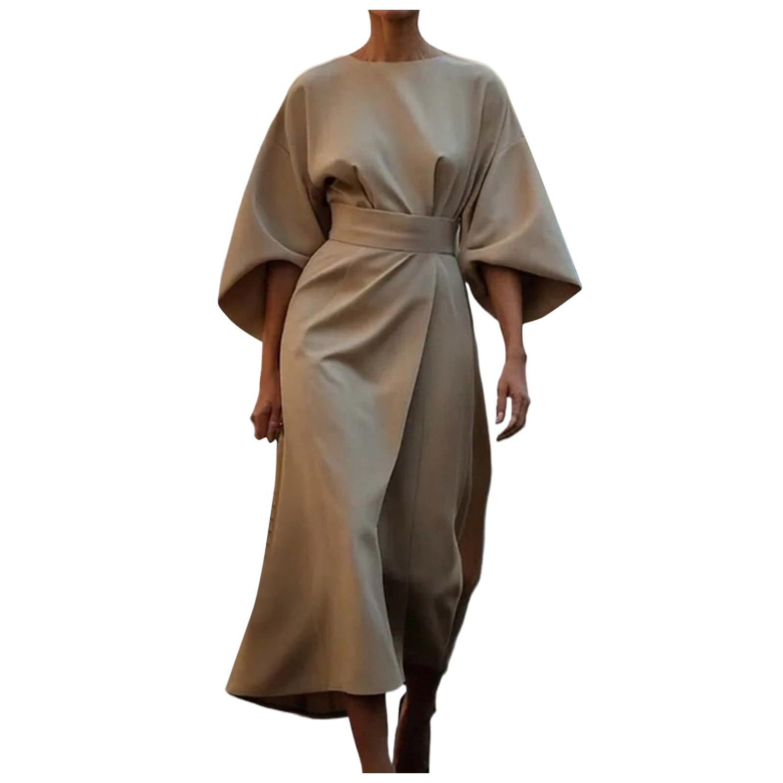 Robe longue décontractée ample pour rester fraîche à la maison - 6