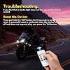 Mcbazel 4 Pcs Wireless Rechargeable Magnetic LED Strobe Lights, 8-Colors USB Waterproof Anti-Collision LED Car Flashing Warning Light with Remote Control for Cars, RC Cars, Bikes, Motorcycles