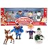 Rudolph the Red Nosed Reindeer Christmas Figurines – 4 Pieces, 2 Inch Plastic Figurine Set – Includes Rudolph, Yukon Cornelius, Hermey – Ideal for Holiday Decorating, Cake Toppers and Playtime