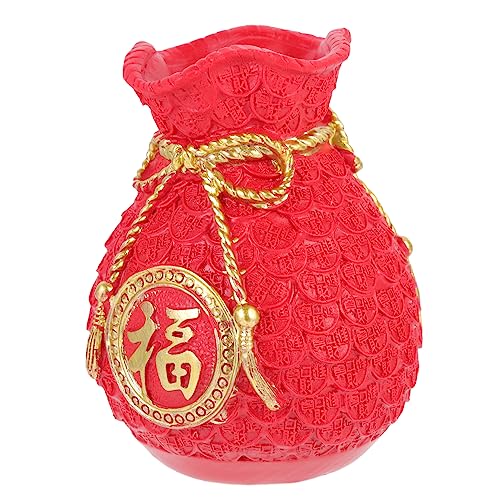 YARNOW Money Storage Bag Red Piggy Bank Prop Chinese Year Bag Decorative Ornament