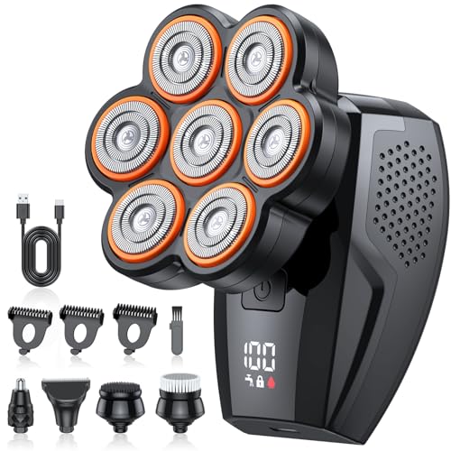 Head Shavers for Bald Men, 7D Electric Razor 10000 RPM High-Speed Mens Head Shaver, LED Display...