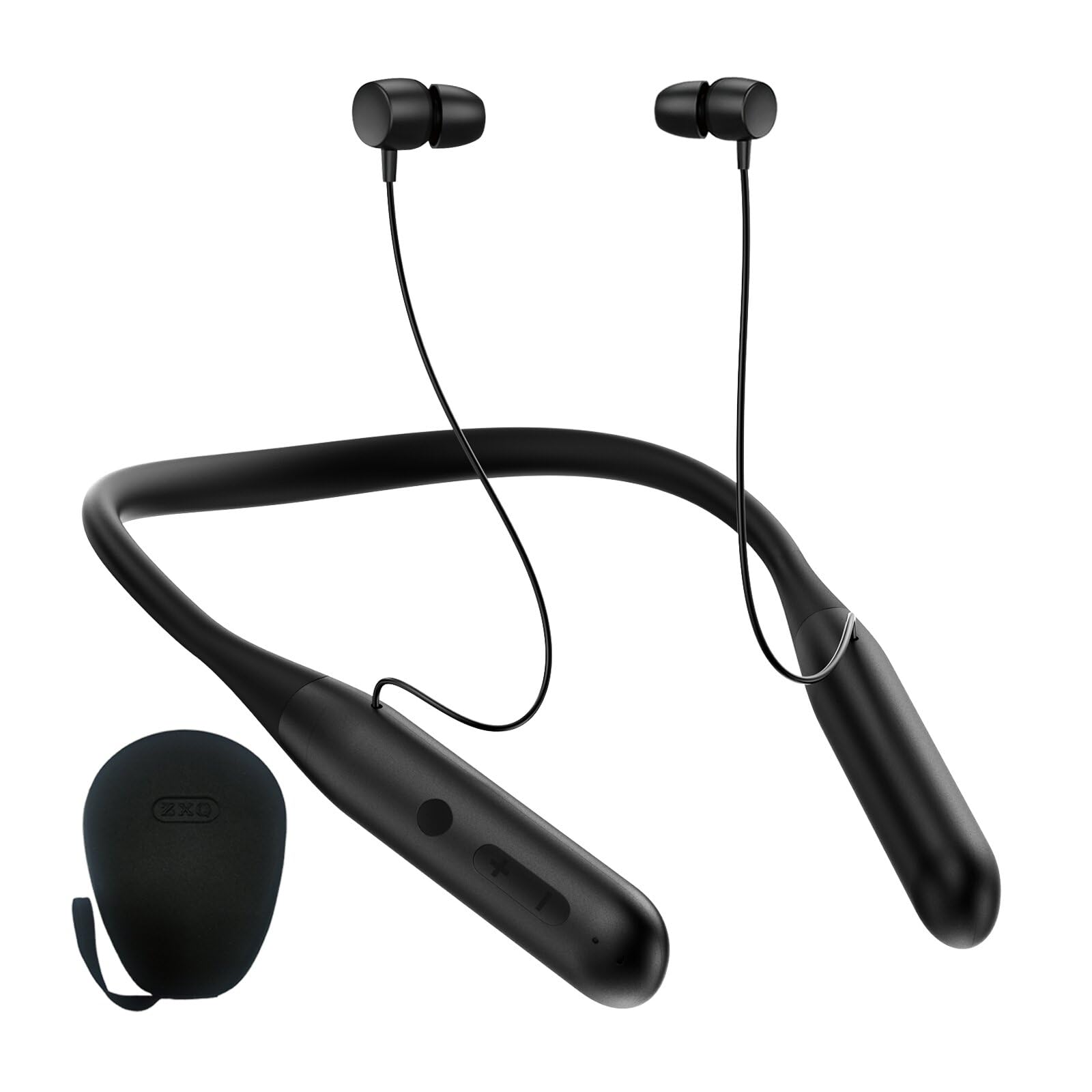イヤホン Earphones Amazon.com: ZXQ Neckband Bluetooth Headphones,100 Hours Long