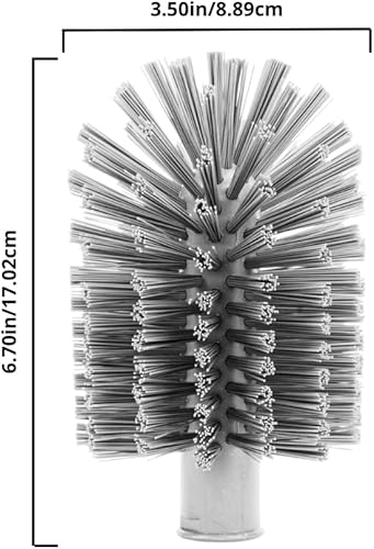 Miniatura 6 de SPARTA Cabezal de cepillo de tanque industrial, cepillo de drenaje con orificio de rosca de 34 pulgadas (mango no incluido) para uso comercial,