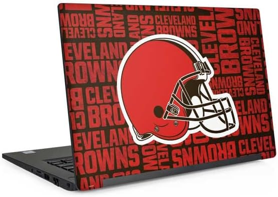 Skinit Decal Laptop Skin Compatible with Latitude 5490 - Officially Licensed NFL Cleveland Browns - Blast Design