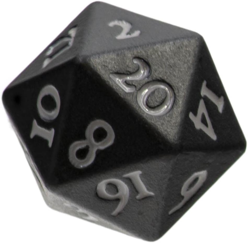 Amazon.com: Ultra PRO - Vivid Heavy Metal Dice Set Black 2ct - Up
