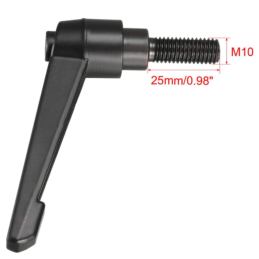 TA-VIGOR 2Pcs Adjustable Clamping Lever Handles, M10 x 25mm Locking Quick Release Push Button Ratchet Screw Knobs - Image 3