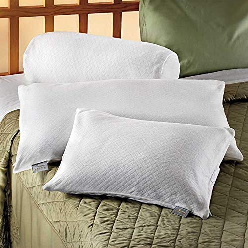 Image of Bucky Millet Filled, Bed Pillow and Pillow Cover, Bolster Pillow (15x5.5 inch), White