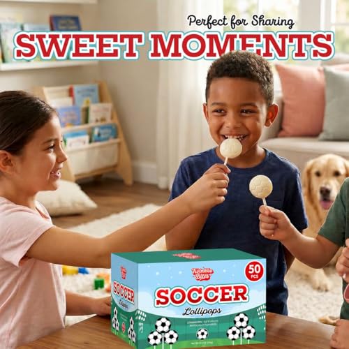 100 Pack Soccer Lollipops – Individually Wrapped Suckers – Strawberry, Tutti Frutti Delicious Flavors – Bulk Suckers Great Use For Fifa World Cup, Party Favors , Sports Snacks Goodie Bags , Soccer Team Treats - image 4