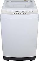 Hamilton Beach 2.1 Cu Ft Portable Top Load Washer, LED Display, 6 Cycles, Stainless Steel Tub, Low Noise - Ideal for Apartments & RVs, White