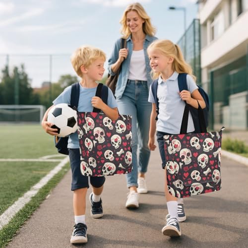 Bolsa de libros cómoda con bolsillos para llevar material escolar y de juego 6