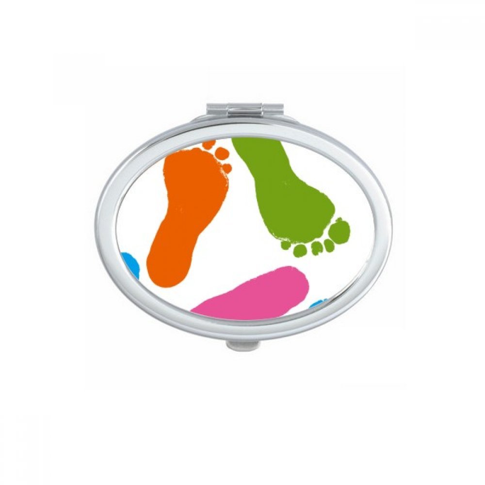 Miroir de poche compact multicolore idéal pour vos retouches en voyage