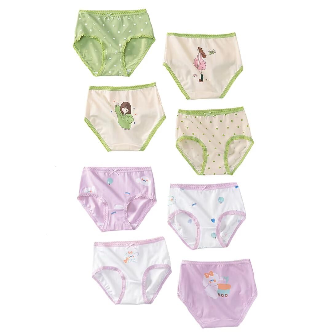 benetia Girls' Underwear Soft Cotton 6-8 Pack