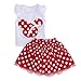 Ropa Bebe NiñA Verano Barata Vestidos Estilo Princesa Ropa Fiesta De Dibujos Animados Lindo Mini Vestido 2 Piezas 2018 MáS Nuevos (XL(3 años-4 años), Rojo)