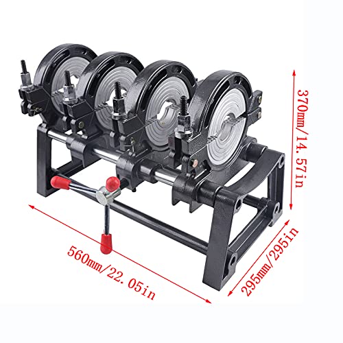 HDPE PP PE PVC Butt Fusion Welding Machine Manual 4 Clamps Pipe Fusion Welder 63-160MM