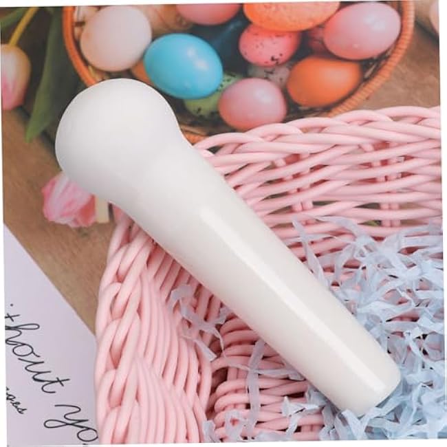 2Pcs Ceramic Grinding Rod Manual Pestle for Mashing Garlic Spices Seasonings Kitchen Gadget for Preparation