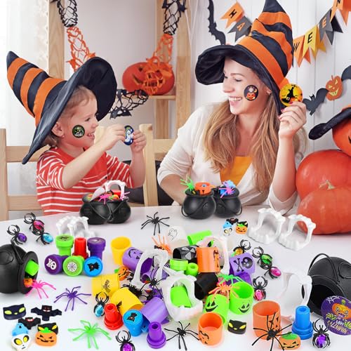 256 PCS Halloween Party Favors, Mini Witches Cauldron, Bulk Halloween Toys - image 4
