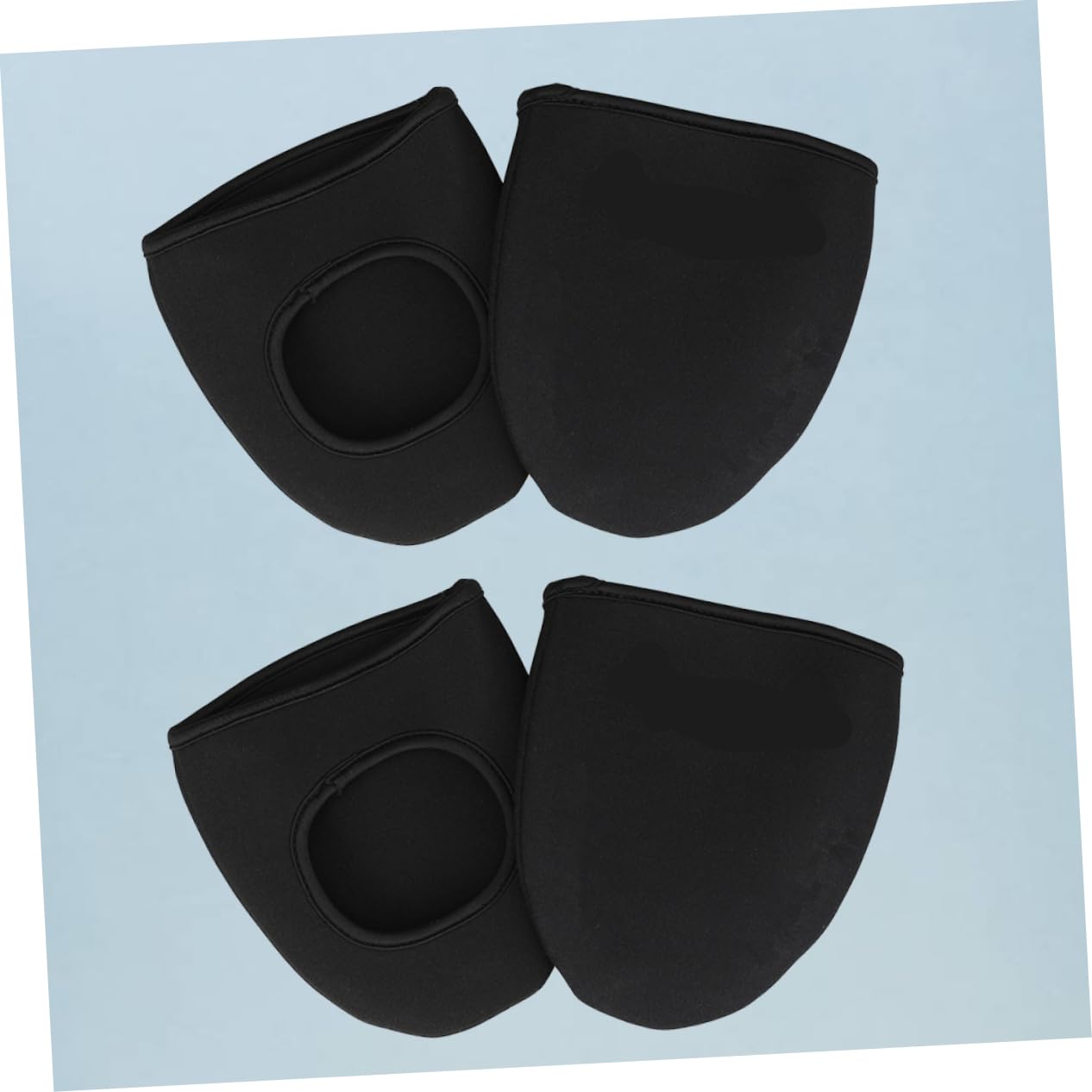 Mipcase 2Pairs Windproof Cycling Shoe Covers Neoprene Overshoes for Outdoor Use Comfortable and Half Shoe Covers for Riding in Winter