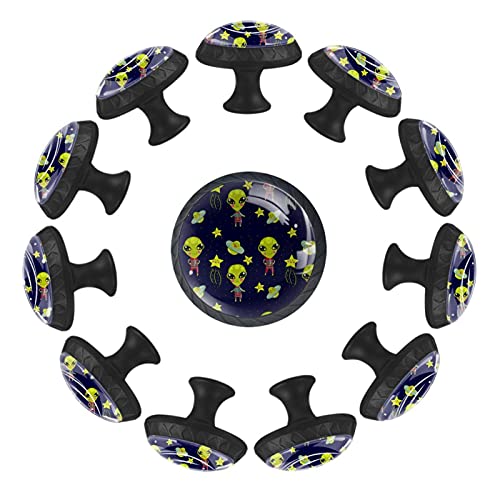 Boutons de tiroir graphiques alien et effraie spatiale haut de gamme - 2