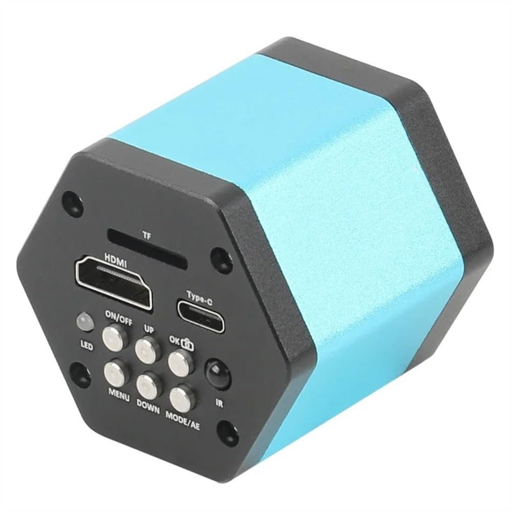 Microscope 8.3MP 4K HDMI Microscope Camera 1080P 60FPS HDMI USB Type C Industrial Microscope Camera with 500X Lens