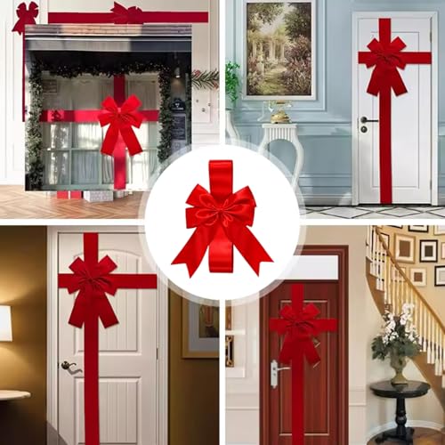 Lazos de gabinete de Navidad Muzrunq para decorar la cocina en las fiestas de fin de año, 6 uds 5