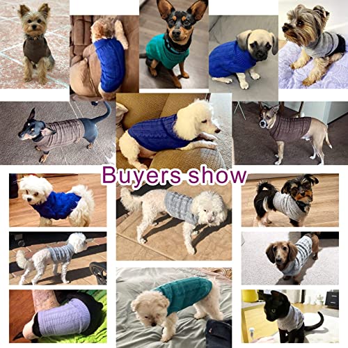 CHBORCHICEN Small Dog Sweaters Knitted Pet Cat Sweater Warm Dog Sweatshirt Dog Winter Clothes Kitten Puppy Sweater… - Image 4