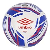 Umbro Sala Pro DPS Futsal Ball, Weiß/Königsblau/Rot, Größe 4