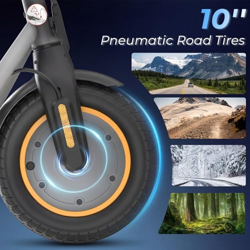 Image of Electric Scooter - Electric Scooter Adults, 1000W /500W Motor, 25 /21 /18 MPH, 10'' /8.5'' Tires, 28 /23 /21 Miles, APP Control, Dual Brake, Long Range Electric Scooter for Gift