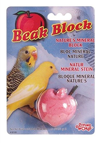 Living World Mineral Block, Apple (for Parakeets), 28.35 Grams