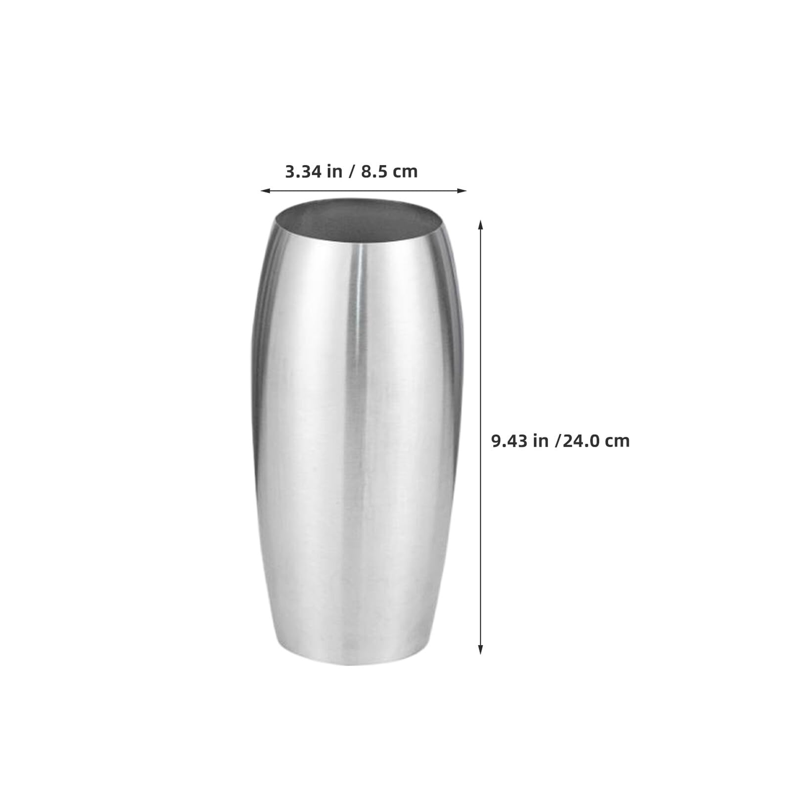 Rustikale Blumenvase aus Edelstahl in Silber mit Moderner Minimalistischer Optik für Tischdeko und Wasserpflanzen für Hochzeitsfeiern und Zuhause