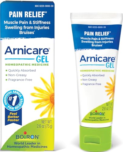 Image of Boiron Arnicare Gel for Relief of Joint Pain, Muscle Pain, Muscle Soreness, and Swelling from Bruises or Injury - Non-greasy and Fragrance-Free - 2.6 oz