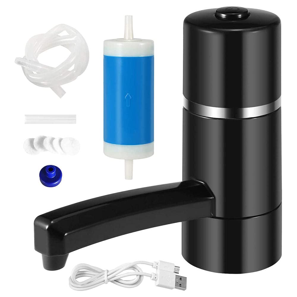 Dispensador de Bomba de Botella de Agua, Filtro De Agua Personal para Acampar, Juego De Purificador De Agua Portátil Filtro De Agua Pajita para Filtración De Agua Paja