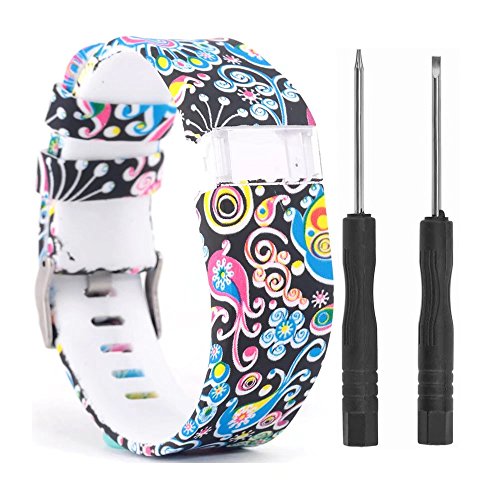 VAN-LUCKY Silicon Replacement Bands Strap Bracelet Wristband for Fitbit Charge HR Band Accessories Large (NOT fit Fitbit Charge, Fitbit Charge 2)