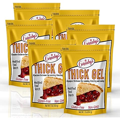 Cornaby’s Thick Gel 1 lb. (Pack of 6) | Premium Waxy Maize Starch, 2x More Thickening | Gluten-free, non-GMO, Natural Food Thickener for Thickening Soups, Sauces, Gravies, Cooked Pudding, and More! Cover