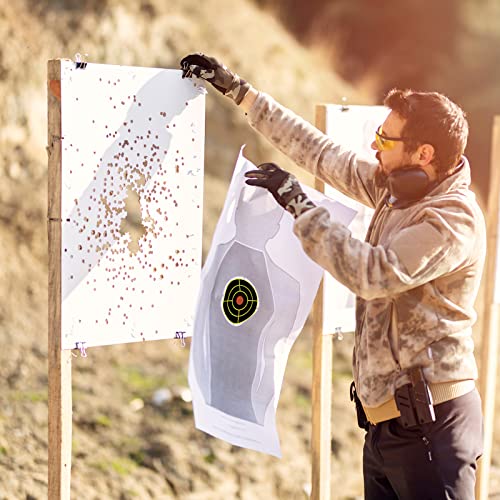 100 Pcs Of 3 Inch Paper Targets For Shooting Range,Self Adhesive Splatter Targets With Fluorescent Yellow Impact For Rifle, Bb Gun, Pellet, Archery Bow And Airsoft Guns. #TOP2