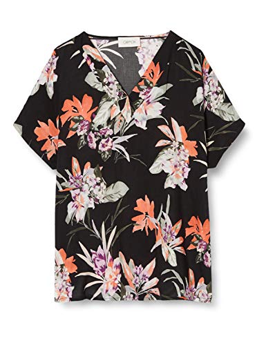 cartoon 8608/7436 Blouse, Noir/Vert, 36 Femme