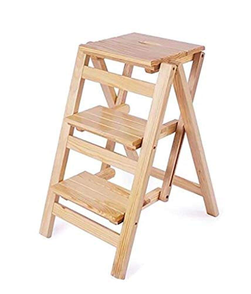 Silla de escalera plegable multifunción con peldaños estables y diseño compacto