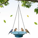 Aifeorzo 12.6' Hanging Bird Bath with Solar Fountain, Solar...