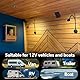 acegoo Leselampe 12V LED Dimmbar Bett Lampe, Flexible Wandmontage Schwanenhals Nachttisch DC 12-24V 3200K mit Dimmerschalter & Type-C-Ladegerät, für Boot Wohnmobil Auto Camper Van Yacht (2 pcs)