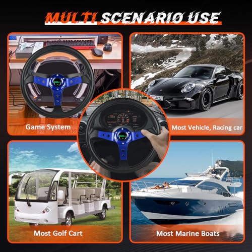 image for RASTP Universal Racing Steering Wheel,Drifting Deep Dish Steering Whee