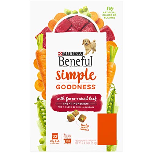 Purina Beneful Dry Dog Food, Simple Goodness With Farm Raised Beef - 32 Ct. Box #TOP6