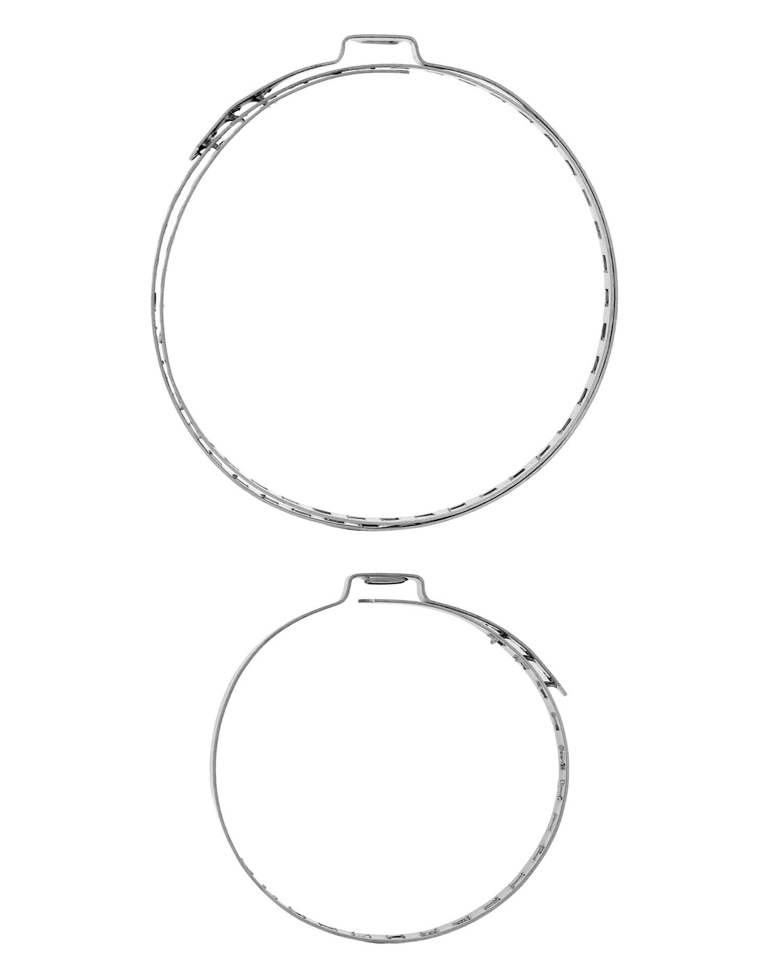 QWORK® 16 sztuk uniwersalnych zacisków do osłony osi - stal nierdzewna - 25 do 46 mm i 75 do 125 mm