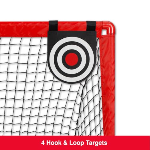 ESPN Street Hockey Training Set for Kids, Includes Net with Four Targets, Hockey Stick, Ball, and Puck for Outdoor Games - Thumbnail 2