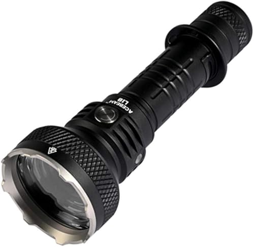 ACEBEAM Linterna LED OSRAM de largo alcance L18 -1500 lúmenes, distancia de haz de 0.6 mi, batería no incluida