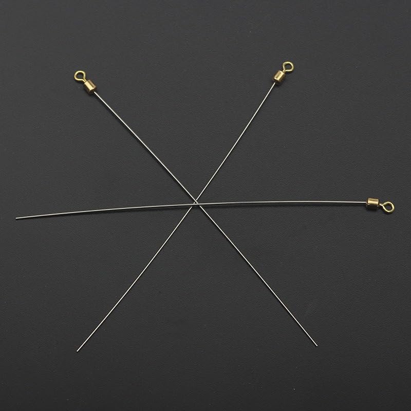 50 piezas de ejes de alambre para señuelos de acero inoxidable miniatura 5